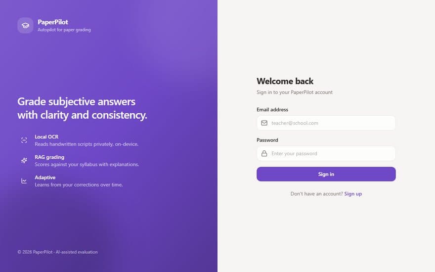 Screenshot of PaperPilot